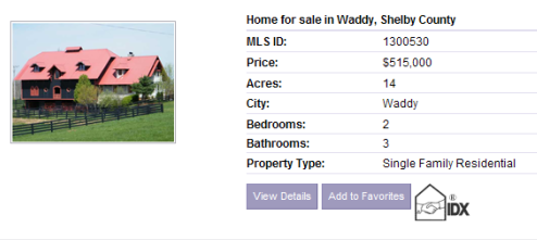 3064 Pea Ridge Rd Waddy KY