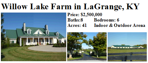 3300 Old Sligo Road LaGrange KY 40031 Willow Lake Farm